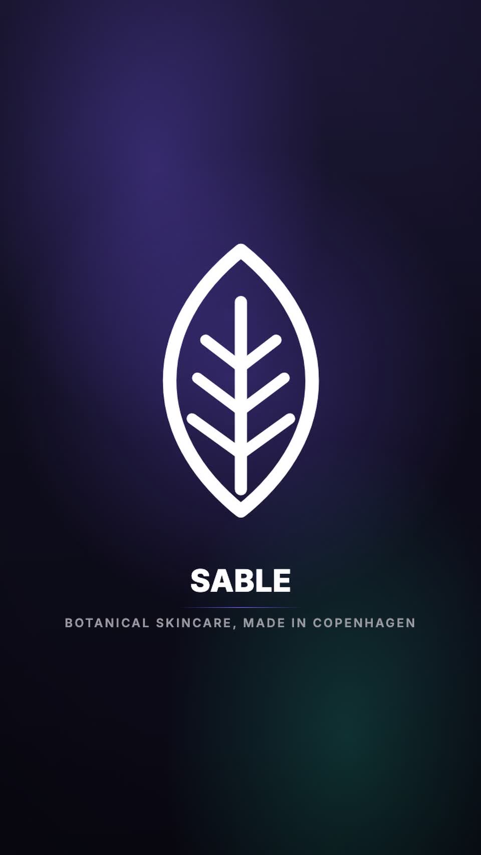 The Sable logo animation composed for 9:16